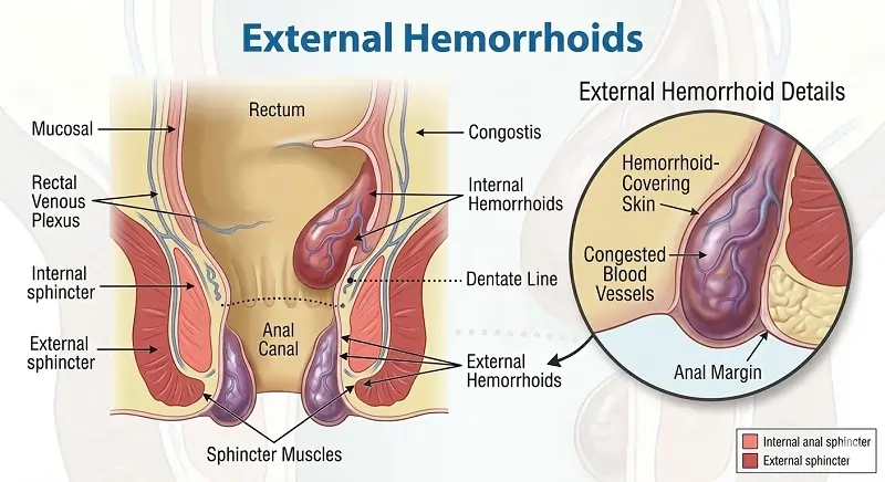 External hemorrhoids